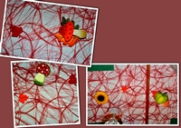 liebevoll gestaltete Dekoration auf den Tischen