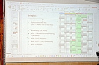 ein Zeitplan besteht nat&uuml;rlich